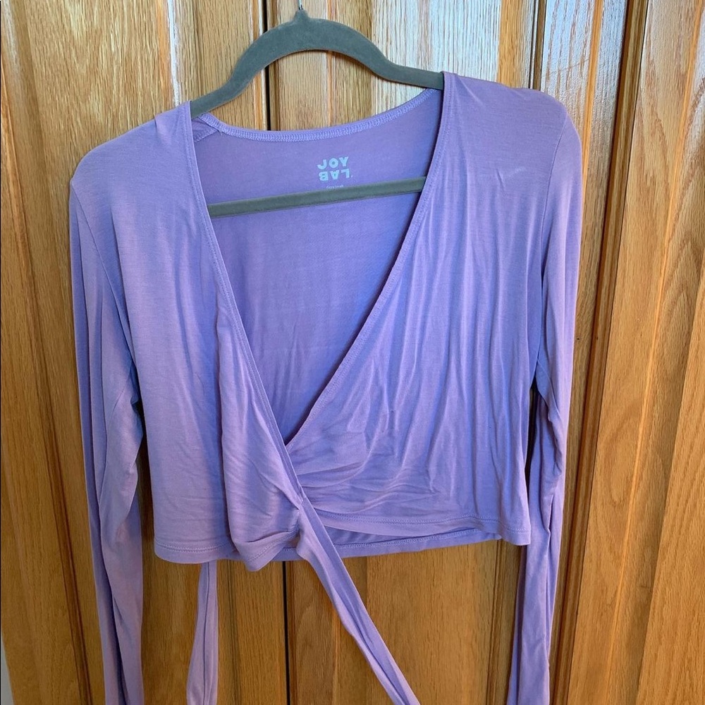 Purple yoga top